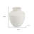 14" White Terracotta Round Jug Vase-129592435