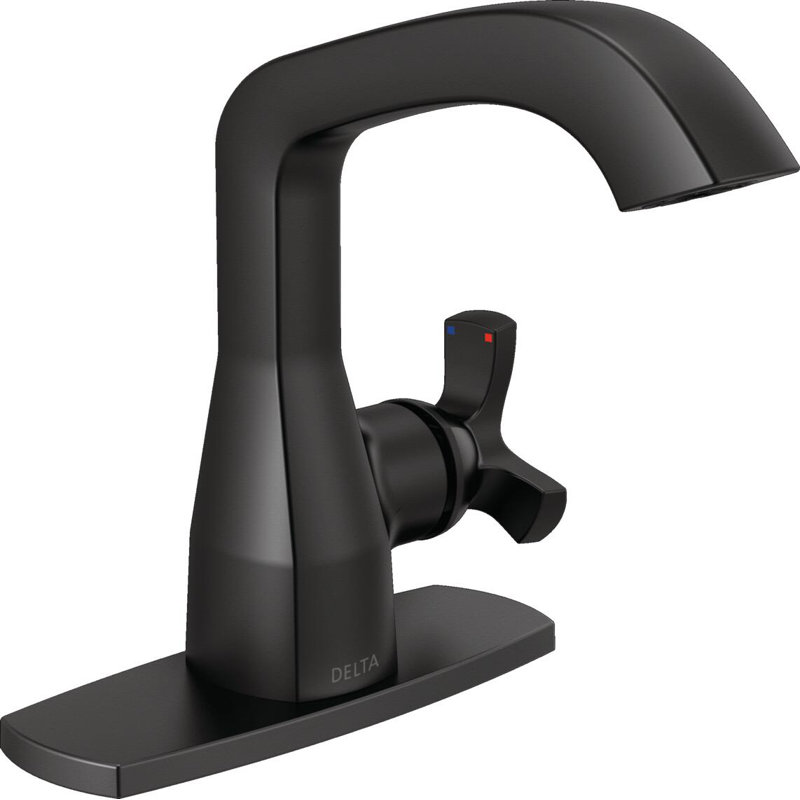 Single Handle Bathroom Faucet, Matte Black