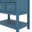 Ensemble de meuble-lavabo simple 30 po avec lavabo en céramique, armoire en bois massif, 5 tiroirs de rangement-668163742