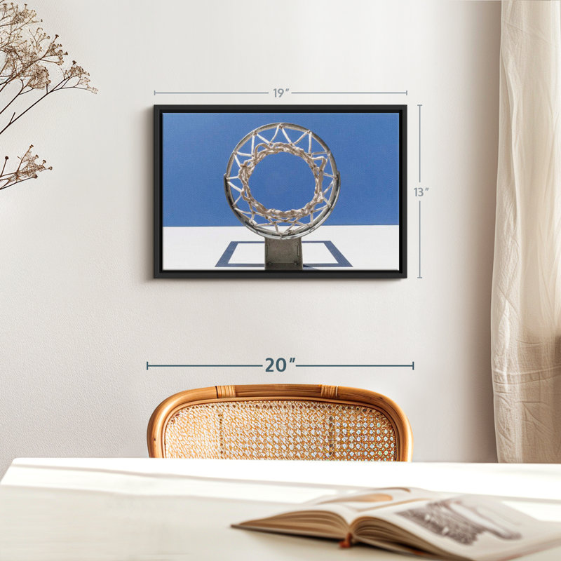 Under The Basketball Hoop, reproduction sur toile, H 13 po x l 19 po