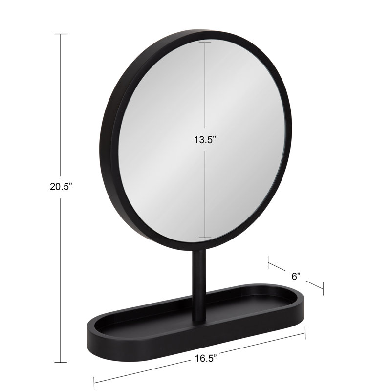 Calixta Framed Tabletop Mirror 17X21, Black