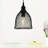 7'' Farmhouse Mini Pendant Light in Black – For Kitchen Island, Dining Room, Hallway – E26 LED Compatible, Adjustable Height-1083292567