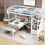 Lit superposé en L simple au-dessus de simple avec bureau intégré Ffyon-1244660962
