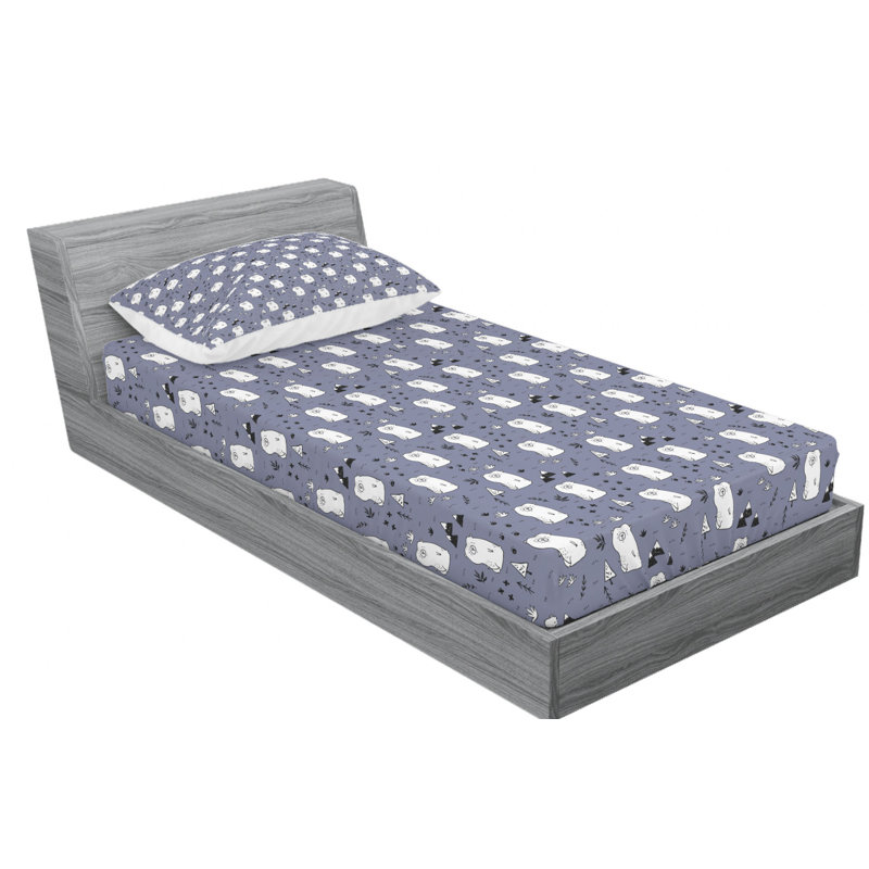 Microfiber Sheet Set, Twin Sheet Set with Fitted Sheet