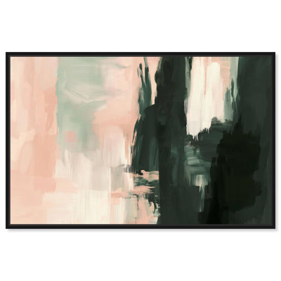 «Sage and Silk Canvas», art abstrait moderne par Art Remedy