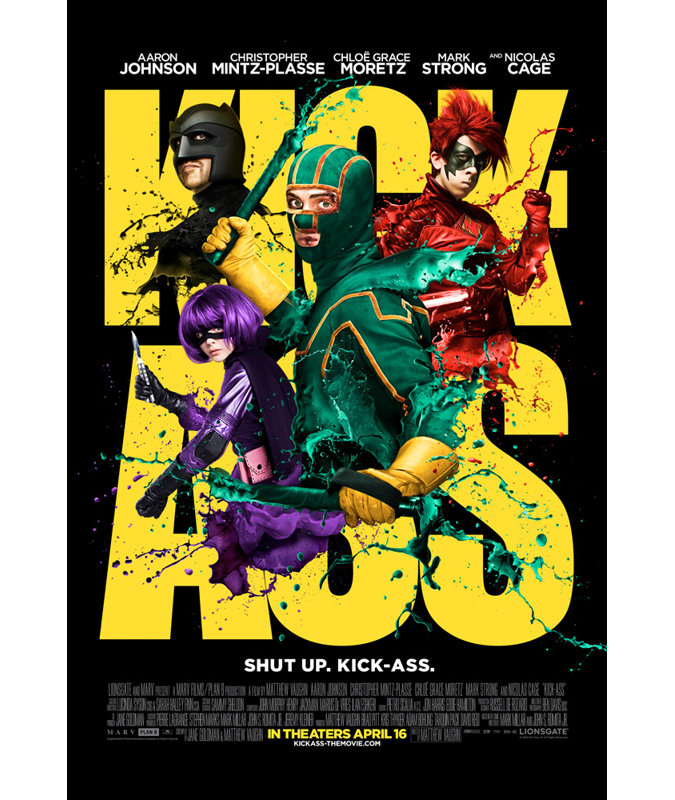 Kick Ass, H 18 po x l 12 po