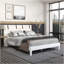 Grand lit plateforme - blanc