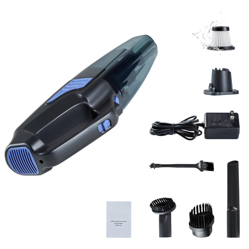 Handheld Vacuum Portable Vacuum Cleaner Cordless with HEPA Filter & Brush