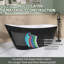 59" x 29" Freestanding Soaking Acrylic Bathtub-91520719