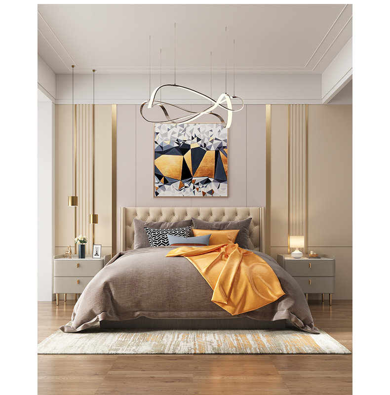 Assisi Bedroom Night Table Nordic Minimalist Trendy Luxury Nightstands, White