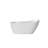 67" x 29.53" Freestanding Soaking Acrylic Single Slipper Bathtub