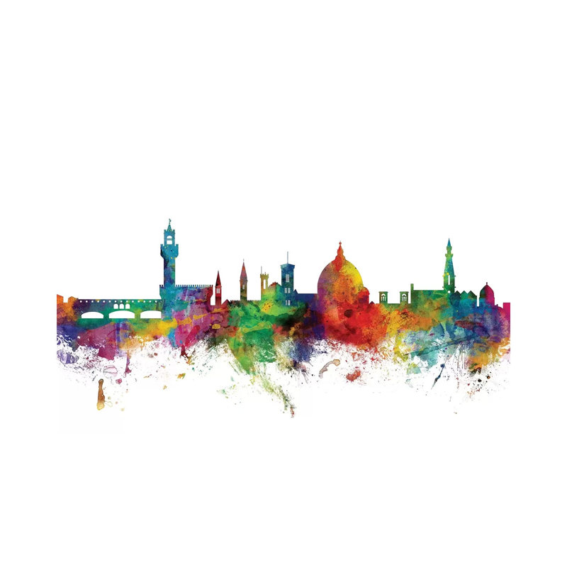 Florence, Italy Skyline by Michael Tompsett - 1 Piece Wrapped Canvas Wall Art, 101.6 cm H x 66.04 cm W x 1.91 cm D