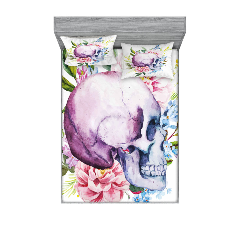 Multicolore ensemble de draps et taies décoratives Ambesonne, Calking Sheet Set + 1 Fitted Sheet + 4 Pillowcases