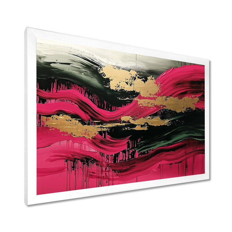 Lincolnwood - Abstract Wall Art, H 12 po x l 20 po, Cadre photo simple, Blanc