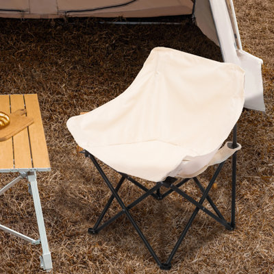 Chaise de camping portable pliante, chaise de pêche extérieure pliable avec sac de transport, capacité de 250 lb