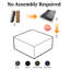 Repose-pieds Aldora 33,9 "en velours côtelé modulaire, repose-pieds à siège profond moderne pour canapé modulaire convertible et salon-129178725