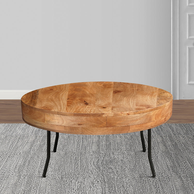 Jobany Solid Wood Top Single Coffee Table