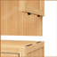 Armoire de rangement en bambou, armoire de salle de bain séparée avec 2 portes, organisateur d'armoire de plancher pour le salon, la cuisine-65428120