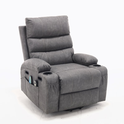 Electric Power Lift Recliner Chair Sofa for Elderly, 8 Point Vibration Massage And Lumber Heat -  Hokku Designs, 251F69D9C27841078284CE6EF5AE30D9