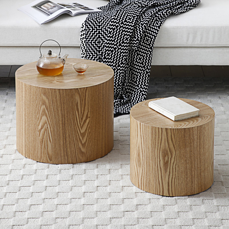 Latitude Run® Round Coffee Table Set Of 2 - Wayfair Canada