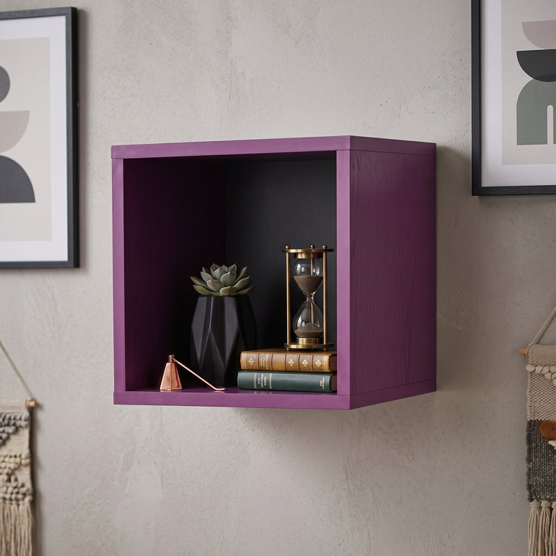 Adrina Solid Wood Cube Accent Shelf