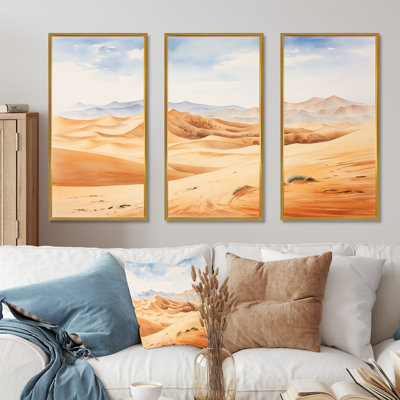 Paysage désertique de dunes de sable en Afrique III - Désert, art mural
