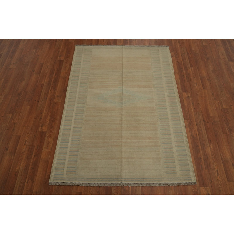 Tapis kilim en laine à tissage plat Earth Tones