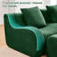 Canapé 3 places sans ossature, revêtu de tissu, sans montage, base antidérapante et design confortable pour les chambres, mousse haute densité 32D, lignes épurées