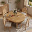 Ensemble de table de salle à manger extensible rétro 5 pièces avec 4 chaises rembourrées Retro
