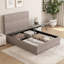 Upholstered Lift Up Storage Ottoman Bed-1162622791-1162622902