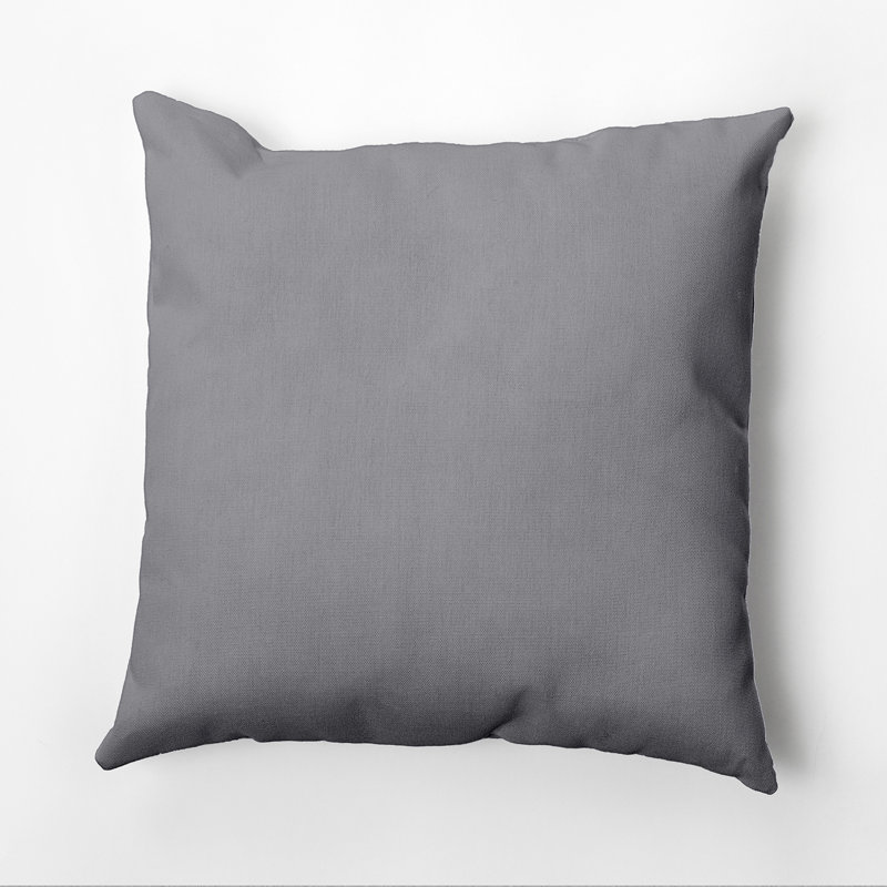 Georgia Reversible Throw Pillow, Classic Gray, 16" x 16"