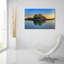 Art mural en verre Highland Dunes «Weir Island Maine» par Rick Berk-1080858208