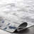 Lucian Abstract Machine Washable Runner Rug for Living Room Bedroom Dining Room Entryway Hallway Kitchen, Blue Grey/Ivory-828159480