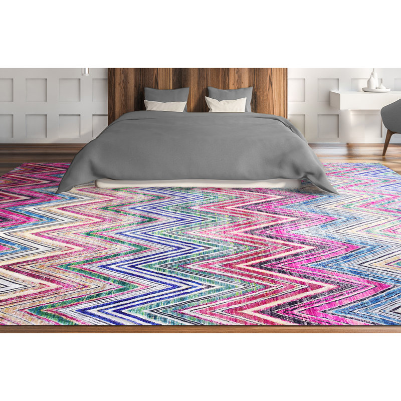 Chevron Area Rug, Rectangle 10' x 14'