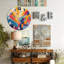 Horloge murale colorée abstraite avec art artistique - Horloge murale moderne en verre 12 po