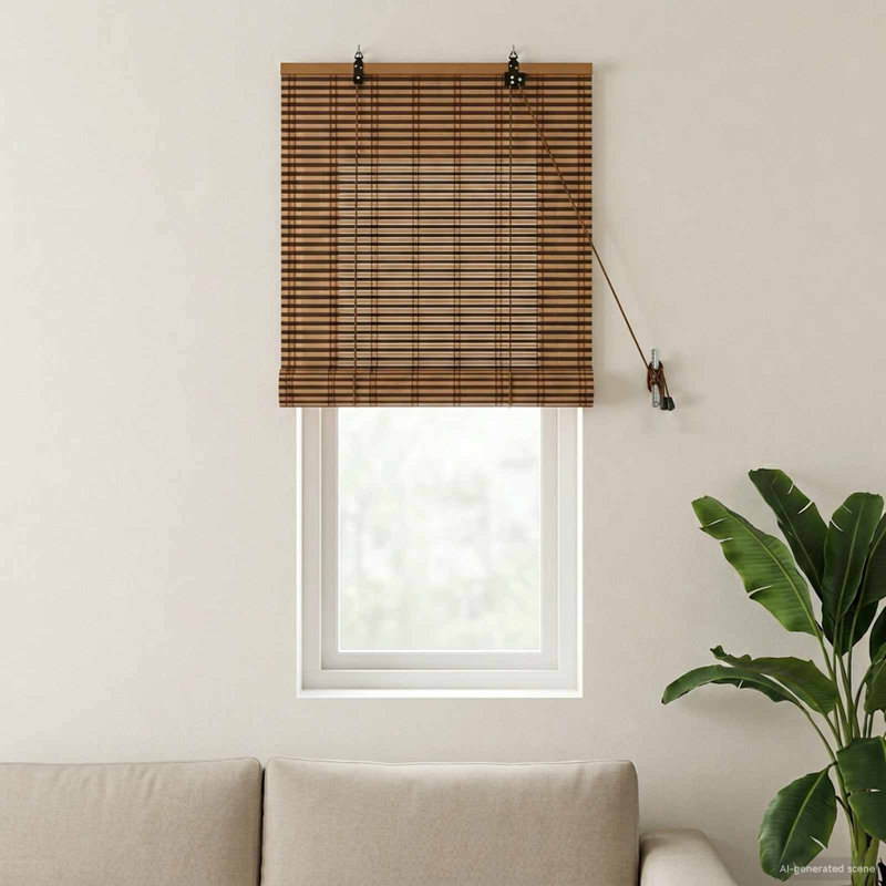 Bamboo Roller Blind, 40 cm W x 220 cm L