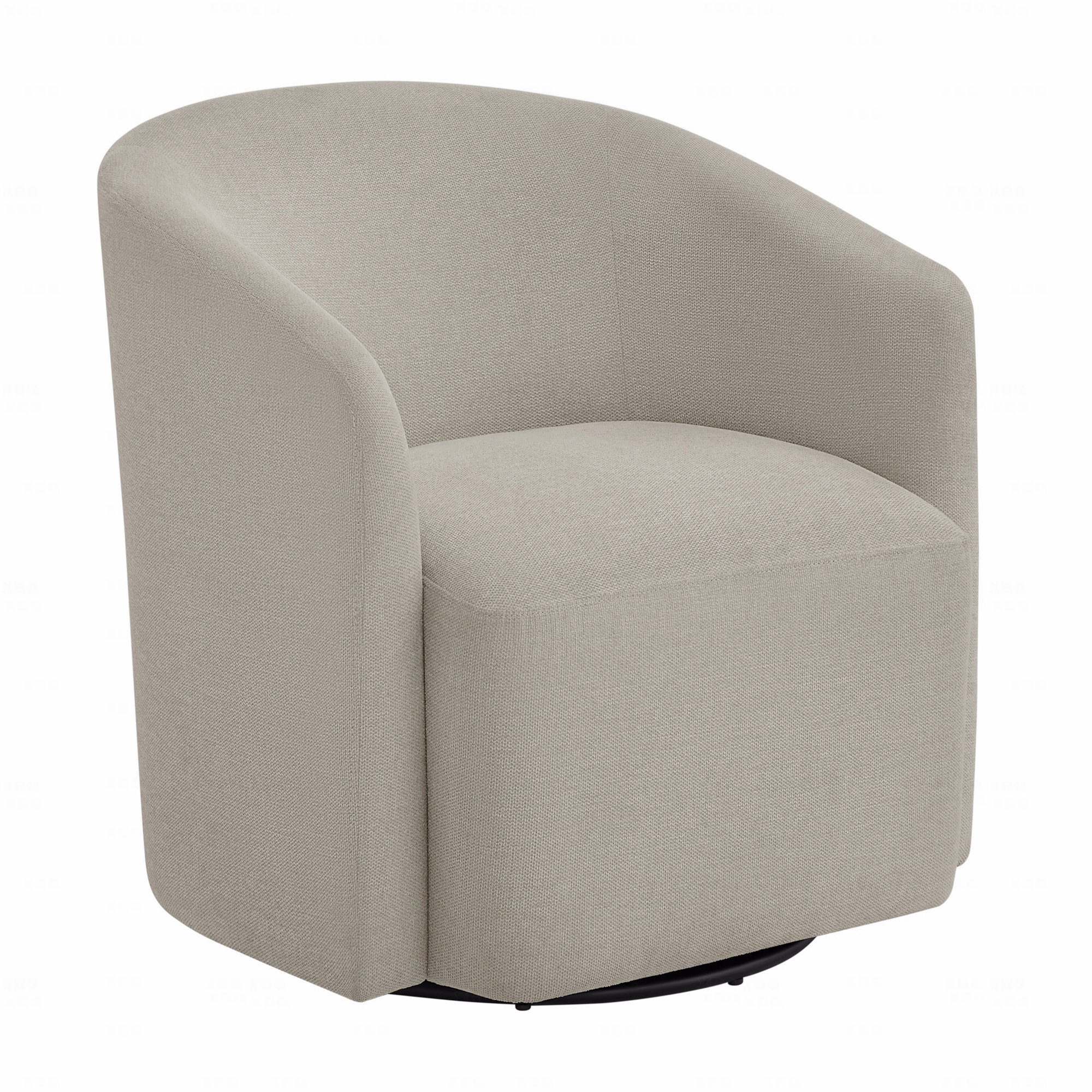 Latitude Run® Swivel Function Barrel Accent Chair - Sea Oat | Wayfair