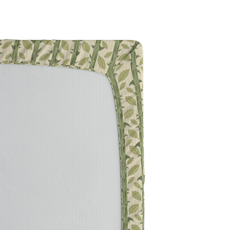 Microfiber Floral Fitted Sheet, Twin XL Fitted Sheet