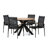 Jurinus 4 - Person Acacia Patio Dining Set with Round Table