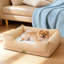 Orthopedic Dog Bed with Bolster -1773005860-1772691845