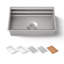 Prolific® 29" L x 17.75" W x 10.97" D Kitchen Sink with Accessories