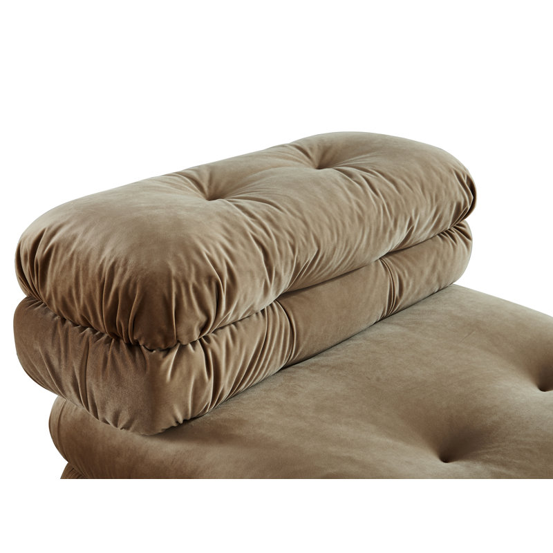 Chaise Lowell, Velours brun