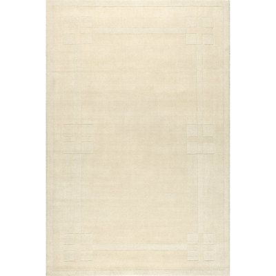 Rune Bordered Wool-Blend Area Rug