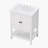 Charming Bathroom Vanity with Ceramic Sink and Ample Storage Space