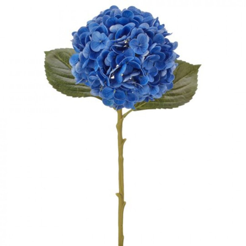 Blue Real Touch Hydrangea Stem Artificial Flower
