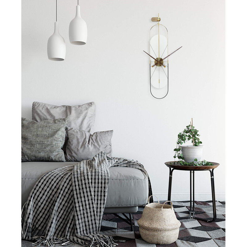 THE WHITE PLANET 20cm Silent Wall Clock