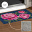 Tapis intérieur / extérieur lavable Peony Garden Welcome
