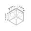 Rudin Glass Flush Mount