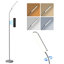 Dimmable LED Floor Lamp with Adjustable Gooseneck, Standing Reading Light with Remote Control-1520094129