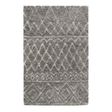 Cement The Deal Geometric Area Rug in Concrete Gray